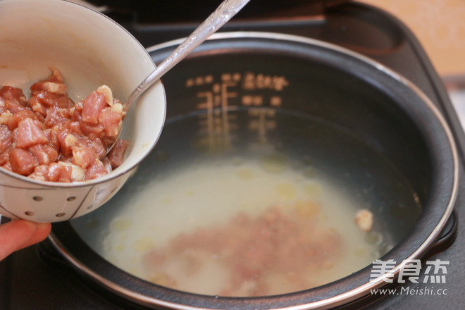 Vegetable and Lean Pork Congee recipe