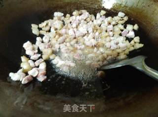 【peas Diced Pork】 recipe