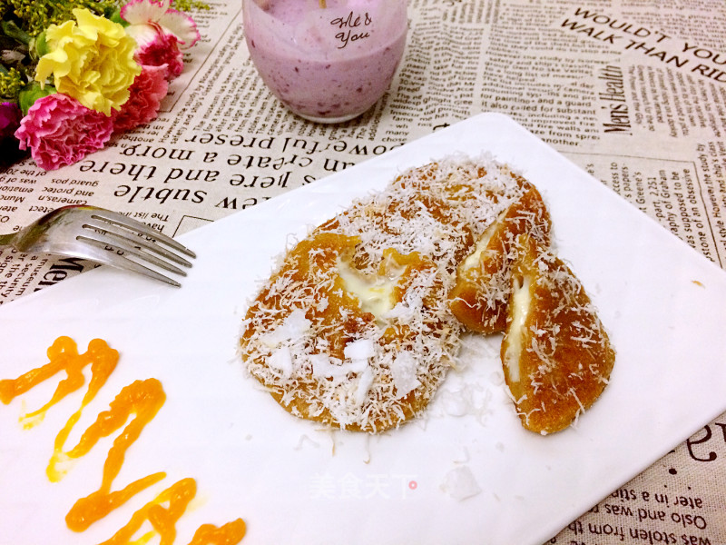 #trust of Beauty# Coconut Fragrant Persimmon Cake recipe
