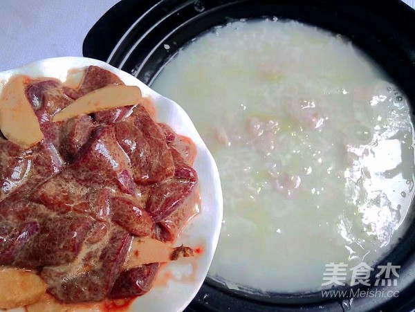 Pork Meat and Vegetable Porridge recipe