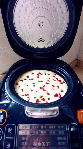 Rice Cooker Version Cranberry Chiffon Cake recipe