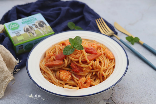 Shrimp Tomato Pasta recipe