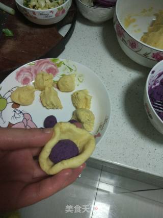 Purple Sweet Potato Glutinous Rice Cake recipe