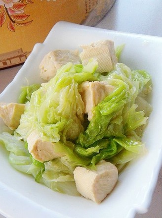 Braised Tofu with Cabbage Leaves recipe