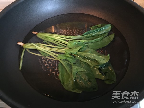 Spinach Thick Egg Braised recipe