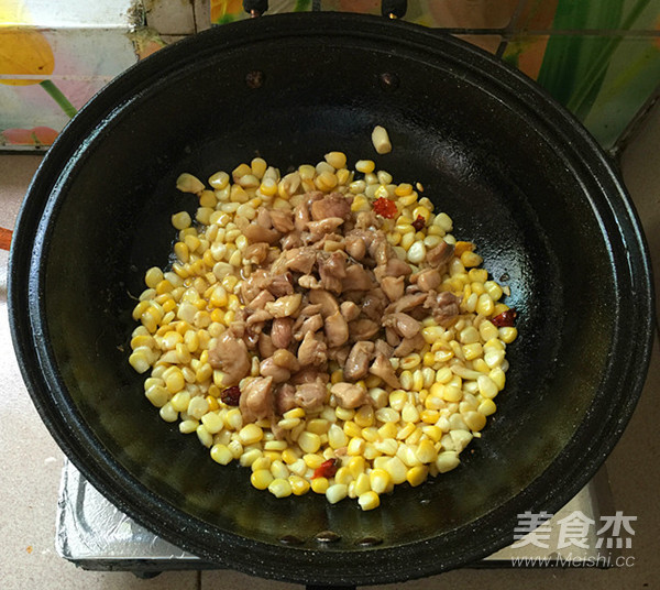 Corn Chicken with Oyster Sauce recipe