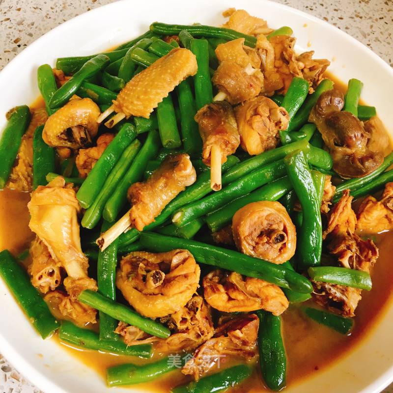 Rooster with Green Beans recipe