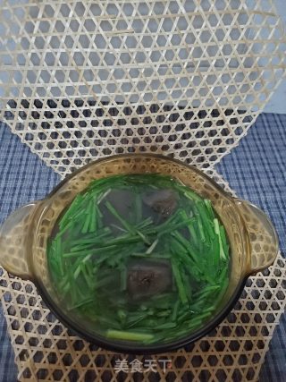 Duck Blood and Leek Soup recipe