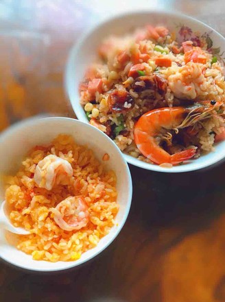 Assorted Fried Rice with Shrimps~ recipe