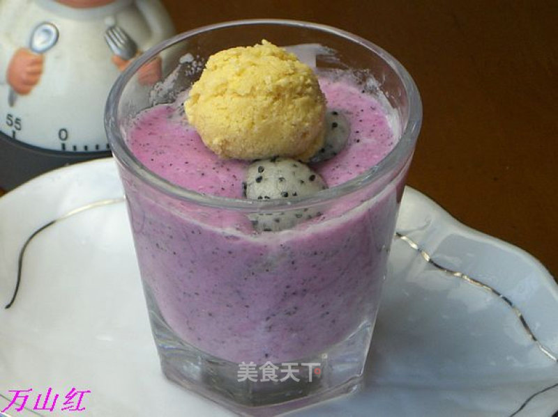 Dragon Fruit Ice Cream Drink recipe