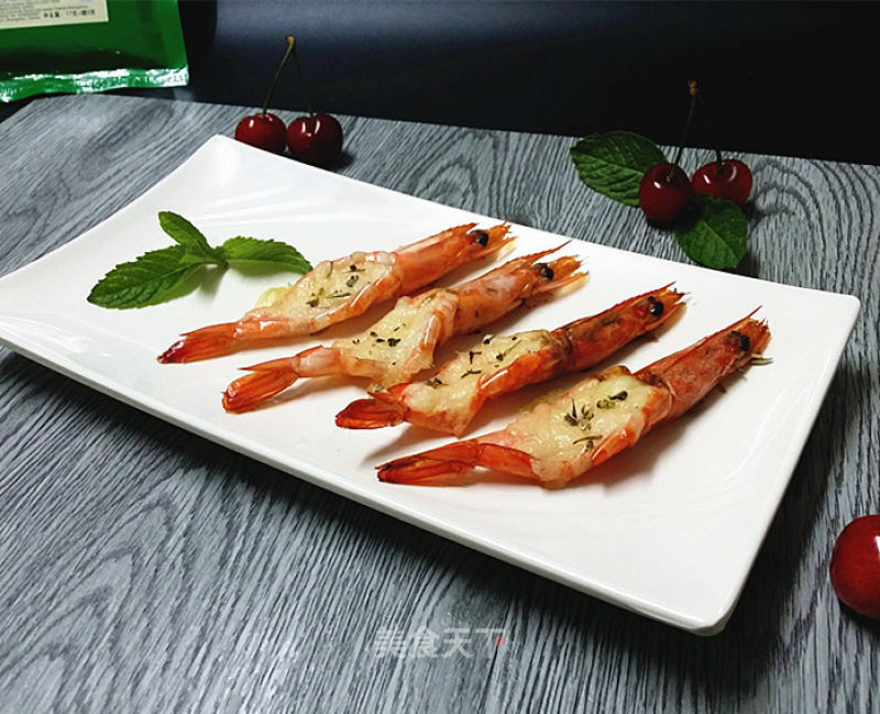 #aca烤明星大赛# Baked Prawns with Cheese and Vanilla recipe