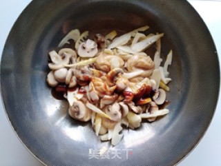 Mushroom, Bamboo Shoots, Burnt Oil and Gluten recipe