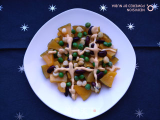 Pumpkin "ghost Face" Salad-a Warm-up Breakfast for Halloween recipe