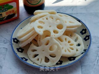 Roasted Lotus Root with Sauce recipe