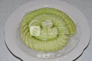 Steamed Loofah with Garlic Vermicelli recipe