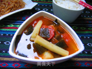 Potato Tomato Seaweed Soup recipe