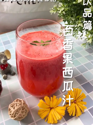 Passion Fruit Watermelon Juice recipe