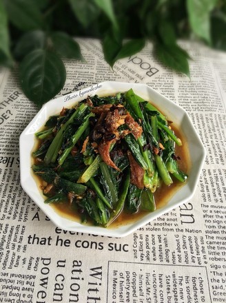 Stir-fried Wheat Dishes with Dace in Black Bean Sauce recipe