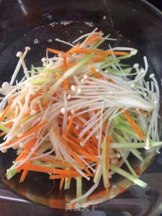 Broccoli Stalks with Golden Needles recipe