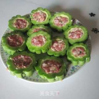Pan-fried Stuffed Bitter Gourd recipe