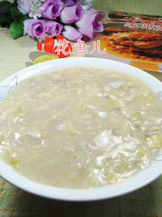 Egg White Vegetable and Rubber Fish Soup recipe