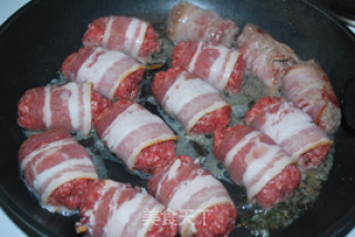 Bacon Minced Meat Roll recipe