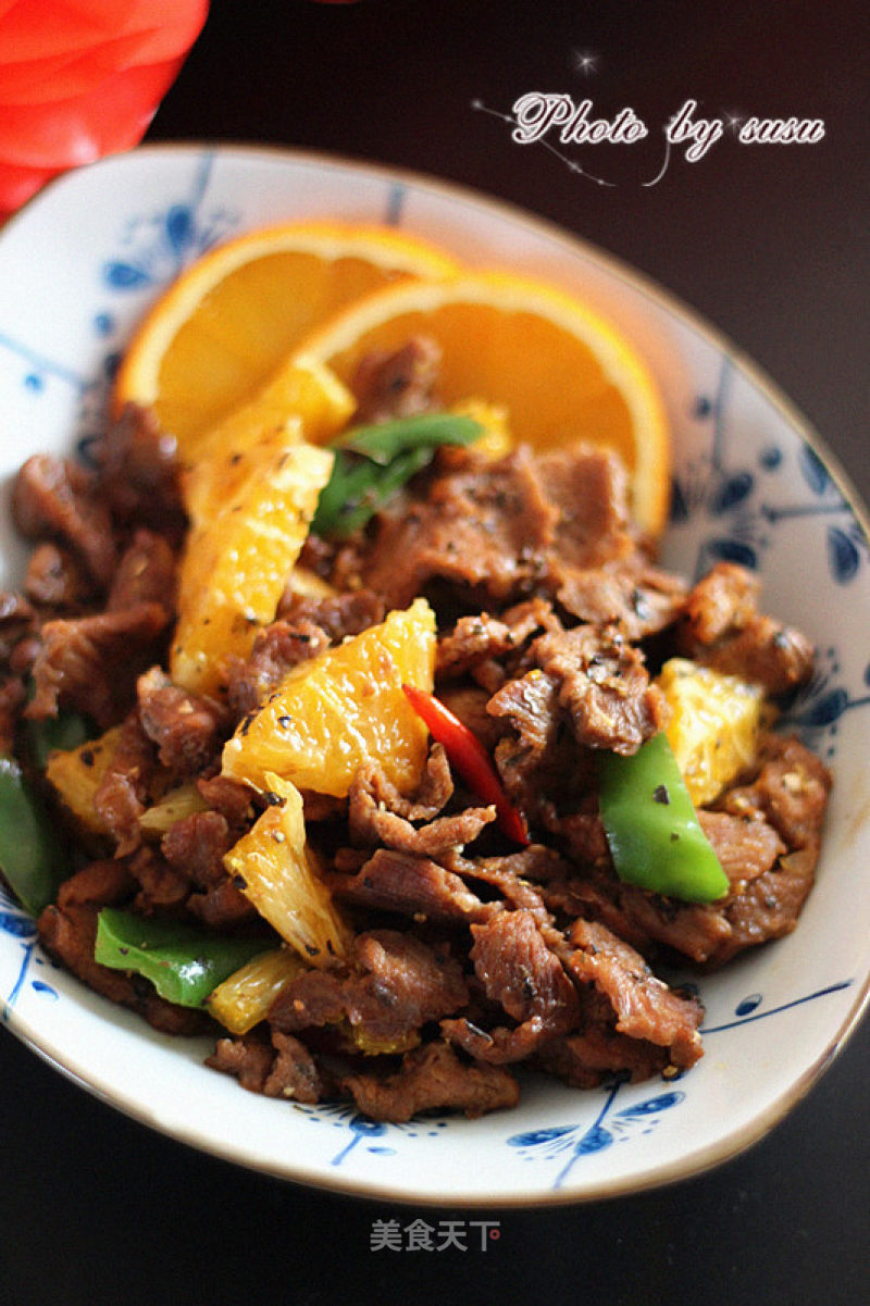 Fried Lamb with Orange recipe