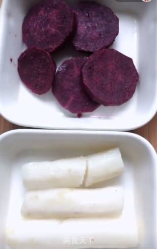 Yam Purple Sweet Potato Ball recipe