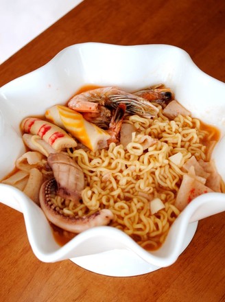Seafood Instant Noodles recipe