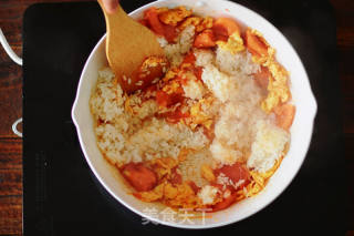 Solve Leftovers-tomato and Egg Fried Rice recipe