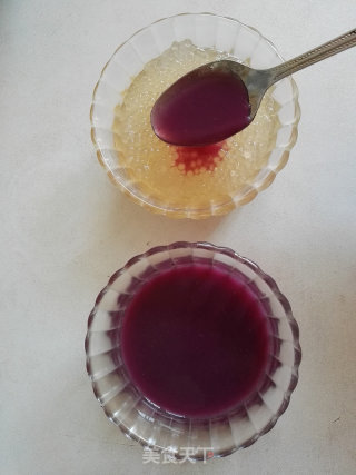 #trust之美#purple Sweet Potato Honey Sago recipe