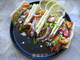 Steak Burrito with Mixed Vegetables recipe