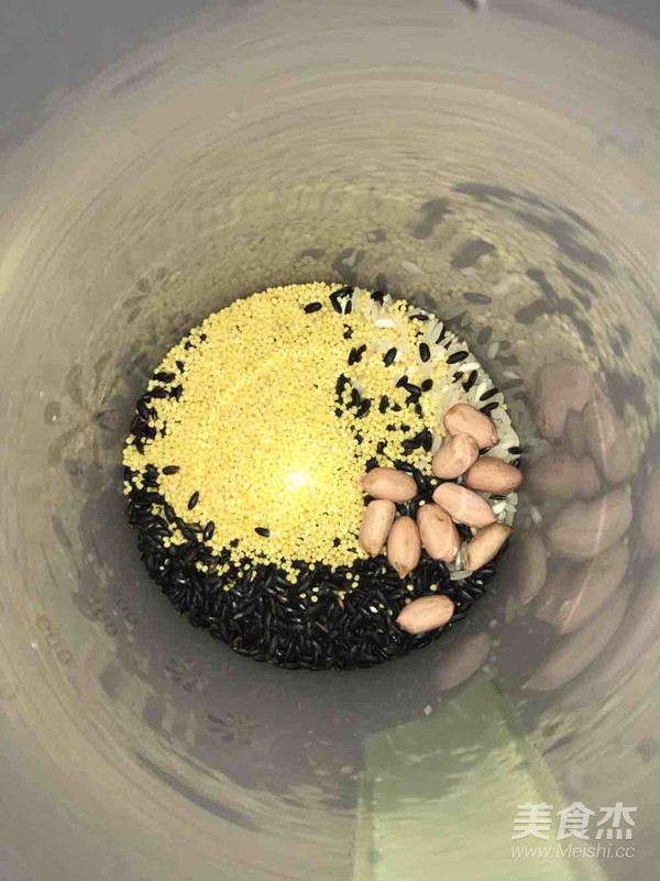 Black Rice, Rice, Millet, Peanut Paste recipe