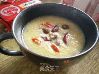 Chinese Wolfberry, Longan, Red Date Millet Porridge recipe