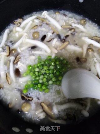 Chicken and Green Bean Mushroom Congee recipe