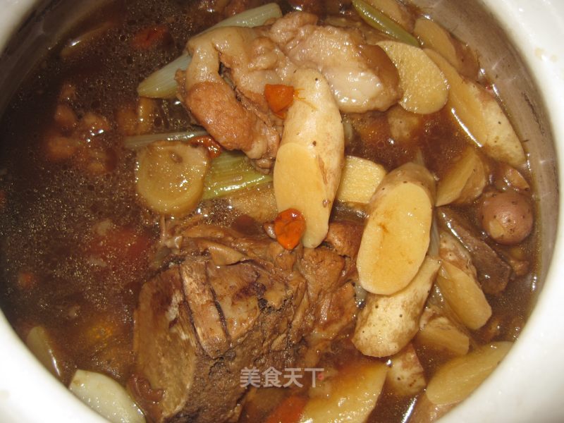 Stewed Spine with Iron Sticks and Yam recipe