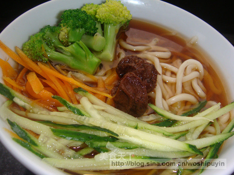 Summer Solstice Cold Noodles (cold Noodles with Broccoli, Carrots and Cucumbers) recipe