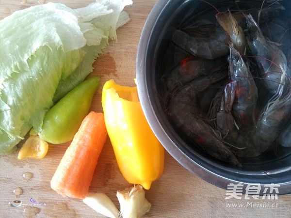 Stir-fried Shrimp with Seasonal Vegetables recipe