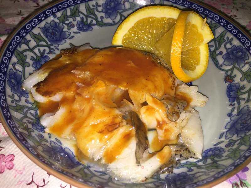 Fried Cod with Orange Sauce