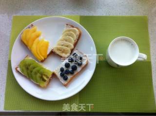 Fancy Fruits with Toast recipe
