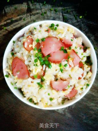 Fried Rice with Sausage and Egg recipe