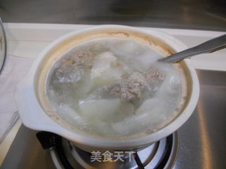 Radish Beef Meatball Soup recipe