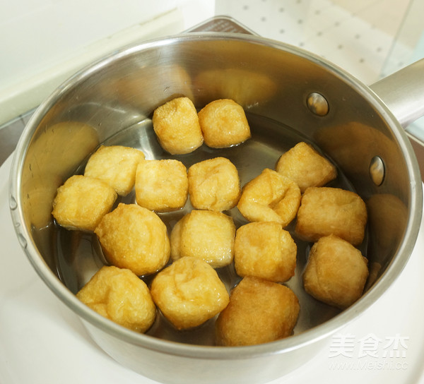 Vegetarian Dishes Taste Meaty-homemade Soybean Sprouts Fried Tofu with Oil recipe