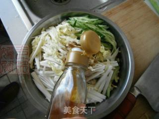 Tofu with Cabbage Heart and Cucumber recipe