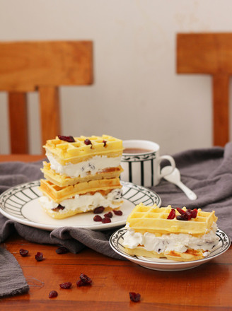 Cranberry Cream Waffles recipe
