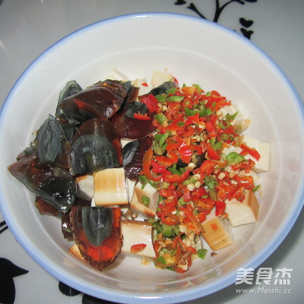 Preserved Egg with Cold Dressing recipe