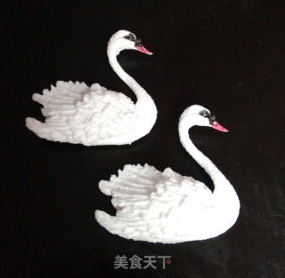 #柏翠大赛#swan Lake Fondant Cake recipe