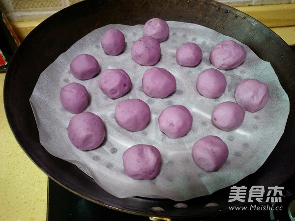 Purple Sweet Potato Glutinous Rice Cake recipe