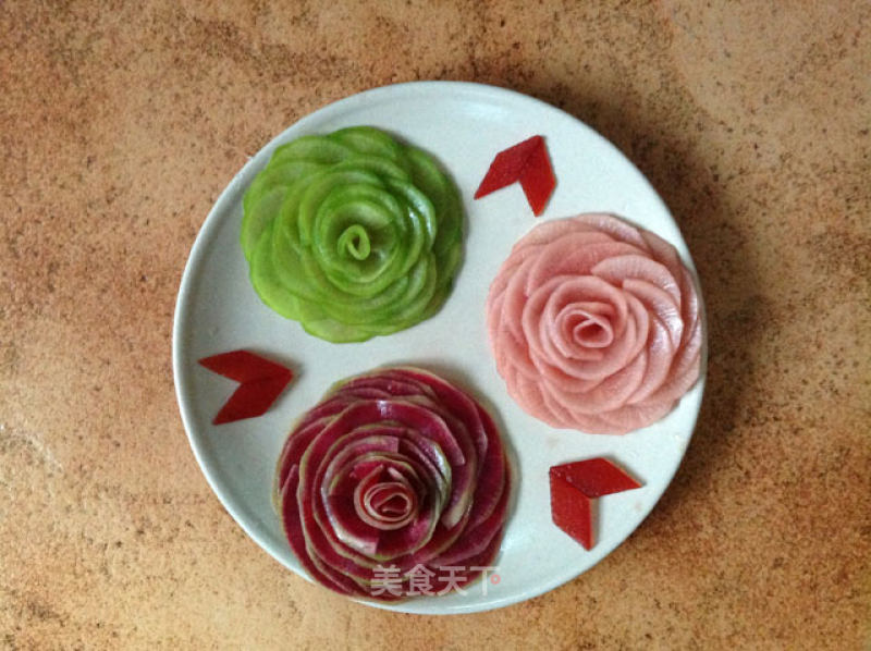 Three-color Radish Flower recipe