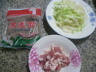 Stir-fried Soba with Pork Belly and Cabbage recipe